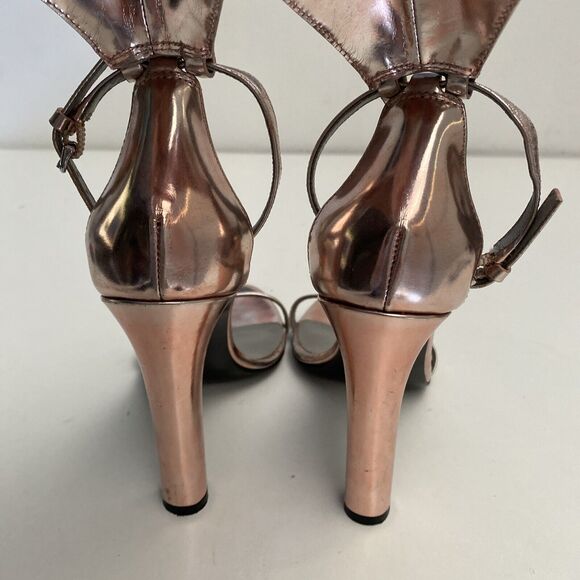 Alexander Wang Fabiana Sandal Pink Metallic Open Toe Ankle Strap Cape 37… - Picture 10 of 15